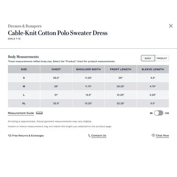 NEW Polo Ralph Lauren Girls Cable Knit Cotton Sweater Dress Pale Pink $75 M 8-10 - Picture 10 of 10